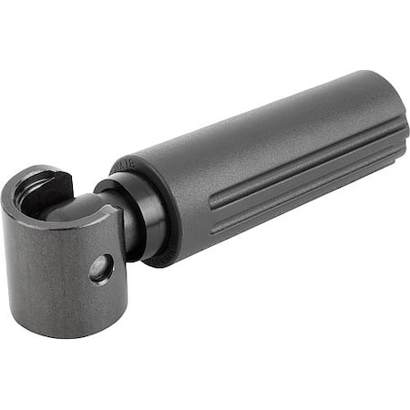 KIPP Revolving handle with automatic safety return, M06 threads. K0265.306